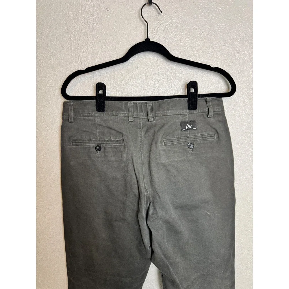 I Love Ugly Charcoal Gray Tapered Chino Pants Mens L Kobe‎ Zespy Trousers ILU